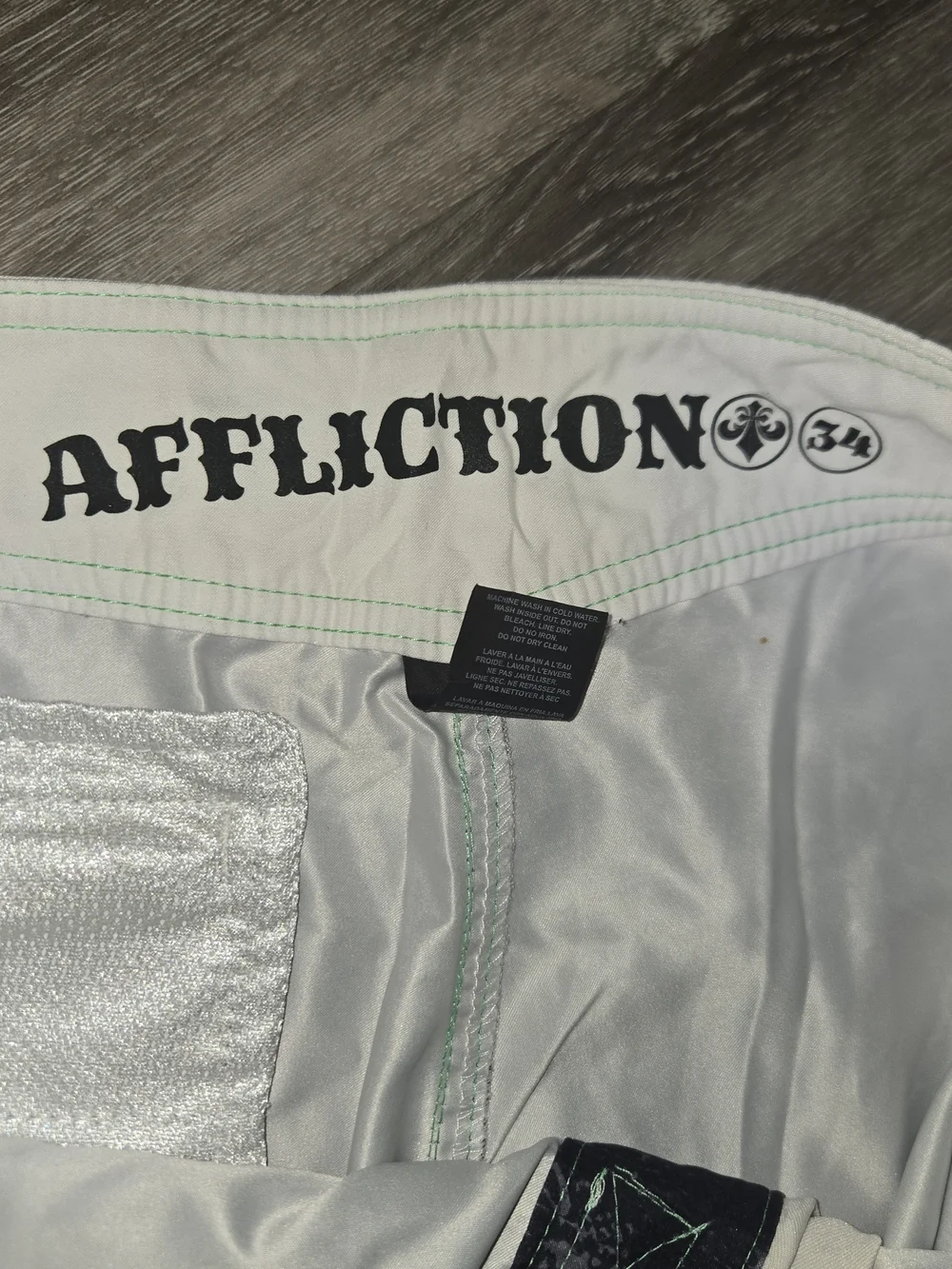Affliction Board Shorts Mens 34 Live Fast Swim Trunks Lightweight
